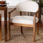 Baxton Studio Biana Arm Chair in Walnut Brown, , large