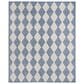 Nourison Positano Geometric Navy Blue 7" x 10" Indoor/Outdoor Area Rug, , large