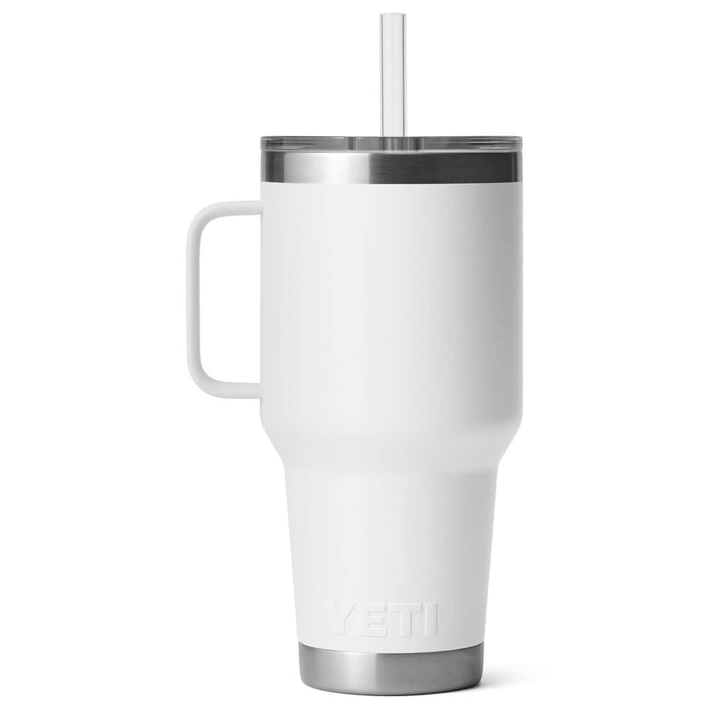 YETI Rambler 35 Oz Straw Mug with Straw Lid in White, , large