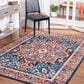 Safavieh Riviera 5"5" x 7"7" Red and Navy Area Rug, , large