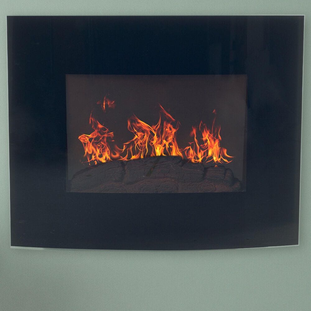 Timberlake Northwest Electric Fireplace with Wall Mount in Black, , large