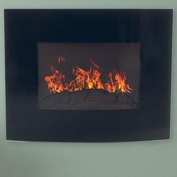 Timberlake Northwest Electric Fireplace with Wall Mount in Black, , large