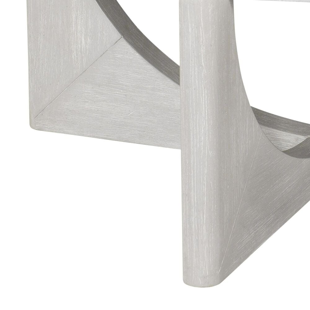Bassett Mirror Gavin Round Cocktail Table in Driftwood and White, , large