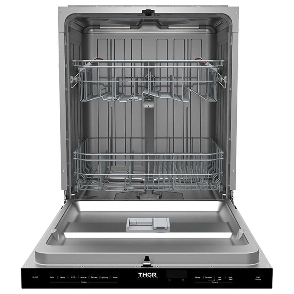 Thor Kitchen 24" Built-In Top Control Dishwasher with Pocket Handle in Black, , large