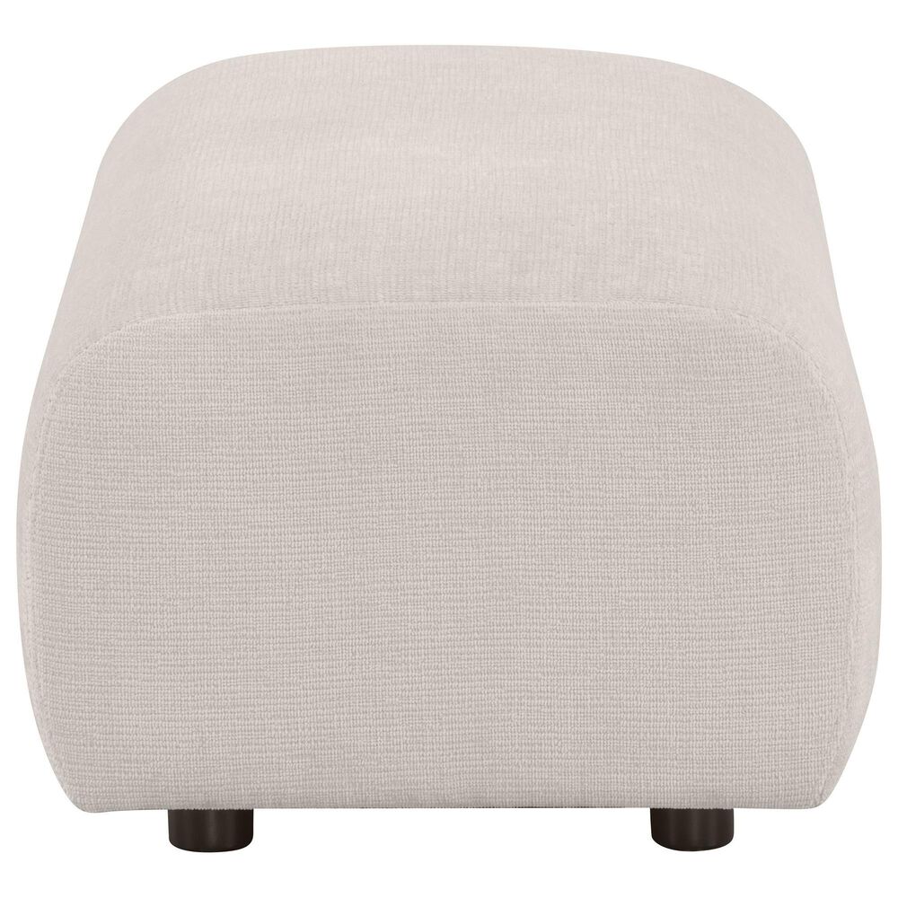 Coaster Burnett Upholstered Ottoman in Ivory, , large