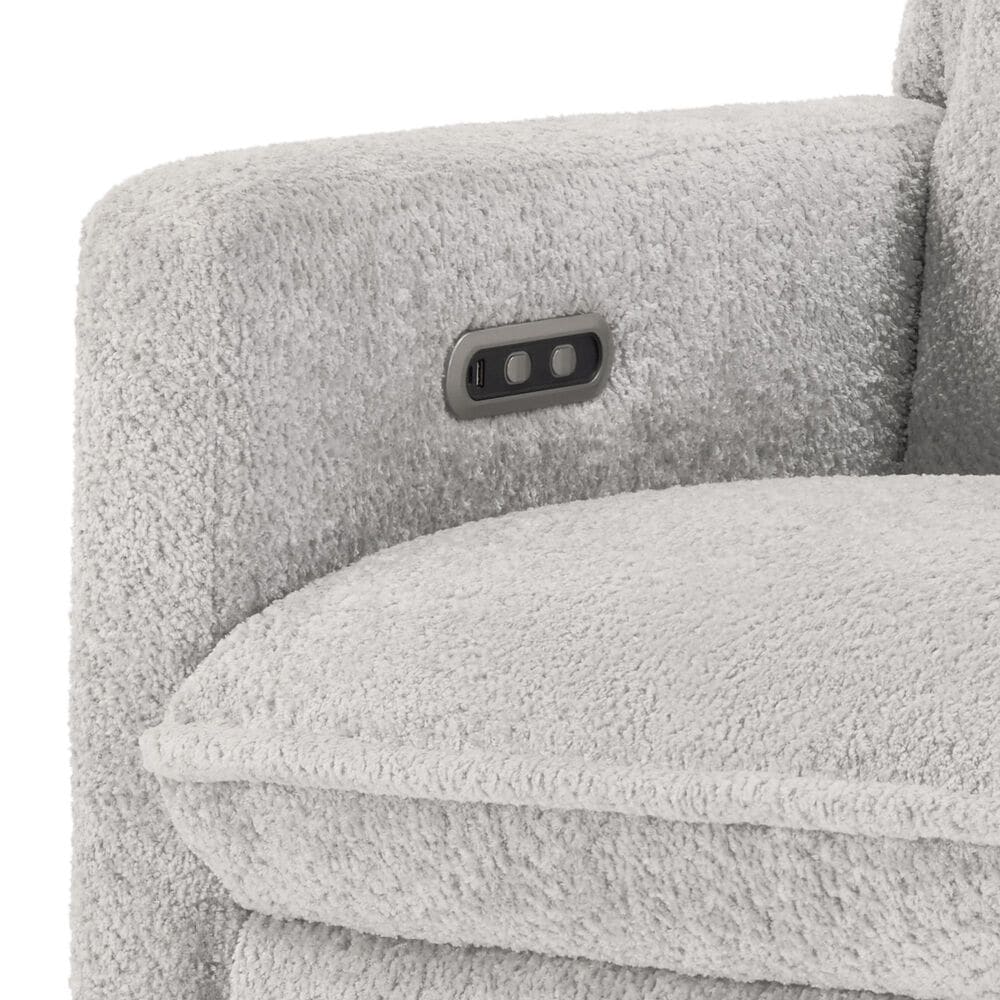 Other Ayden Swivel Glider Power Recliner in Light Gray, , large
