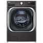 LG 5.2 Cu. Ft. Front Load Washer with Steam and TurboWash in Black Steel, , large