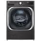 LG 5.2 Cu. Ft. Front Load Washer with Steam and TurboWash in Black Steel, , large
