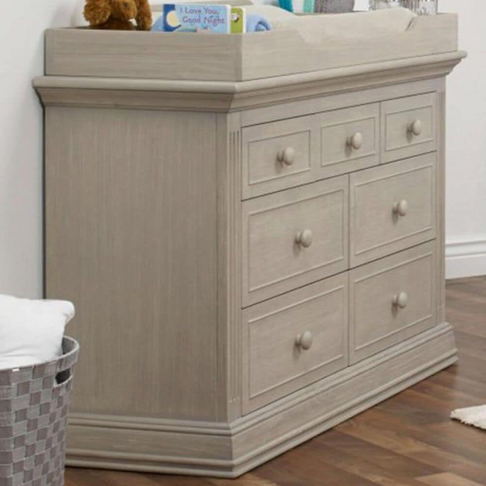 Sorelle Furniture Providence 3 Piece Nursery Set with 4-in-1 Crib, Dresser and Changer Top in Heritage Fog, , large