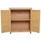 HOMLUX Potting Bench with Storage Cabinet in Brown, , large