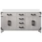 Lexora Home Laurel 60" Double Bathroom Vanity in White Oak with White Cultured Marble Top and Rectangular Sinks, , large
