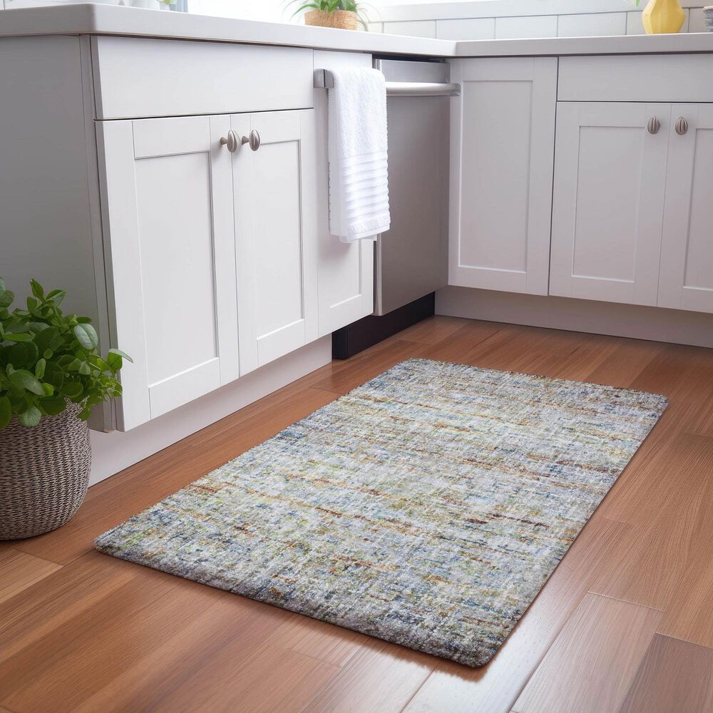 Dalyn Rug Company Boca Putty, Beige, Denim, Paprika and Copper 1&#39;8&quot; x 2&#39;6&quot; Area Rug, , large