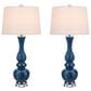 Cal Lighting Paimio Table Lamp in Antique Blue Luster (Set of 2), , large