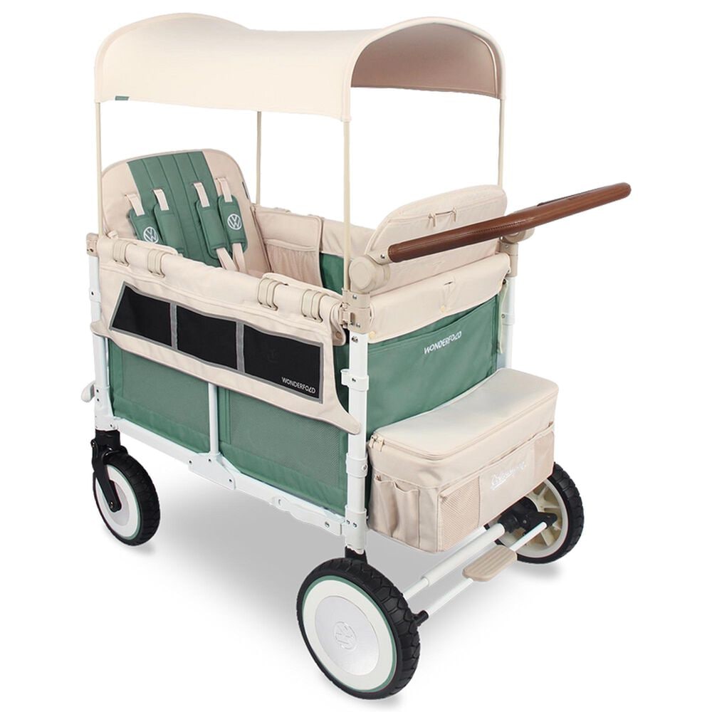 Wonderfold Volkswagen 4-Seater Stroller Wagon in Sage Green, , large