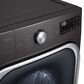 LG 9 Cu. Ft. Smart Wi-Fi Enabled Front Load Gas Dryer with TurboSteam in Black Steel, , large