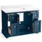 Kohler Charlemont 48" Single Bathroom Vanity in Tidal Blue with 3 cm White Quartz Top and Rectangular Sink, , large