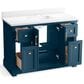Kohler Charlemont 48" Single Bathroom Vanity in Tidal Blue with 3 cm White Quartz Top and Rectangular Sink, , large