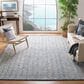 Safavieh Micro-Loop MLP526N 10" x 14" Navy and Ivory Area Rug, , large
