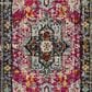 Safavieh Monaco MNC253J-28 2"2" x 8" Fuchsia/Grey Runner, , large