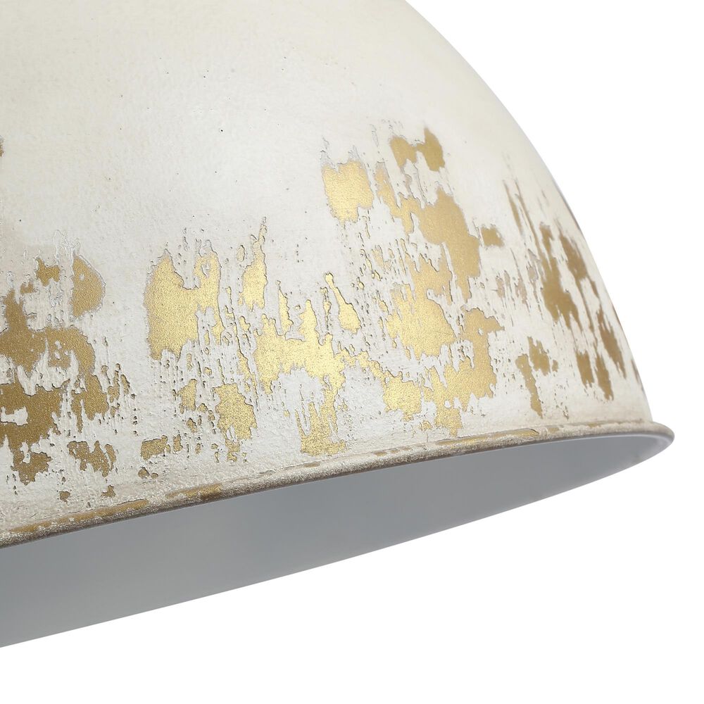 Golden Lighting Alison 8-Light Pendant with Antique Ivory Shade in Vintage Gold, , large