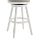 Armen Living Harper 30" Swivel Bar Stool in Matte White, , large