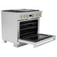 Monogram 36" All Gas Professional Range with 4 Burners and Griddle in Stainless Steel, , large