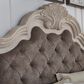 Ashley Bruchandi King Upholstered Panel Bed in Antique White, , large