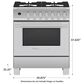 Fisher & Paykel 30" Freestanding Classic Dual Fuel Range in Stainless Steel, , large