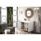 James Martin Vanities Alicante 39.5" Single Bathroom Vanity in Glossy White and Radiant Gold with 5 cm White Glossy Resin Top and Rectangular Sink, , large