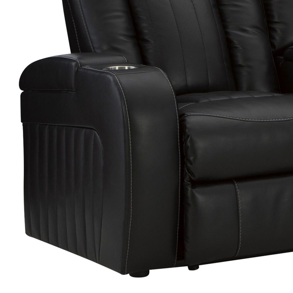 Ashley Caveman Den 2-Piece Power Reclining Living Room Set in Midnight, , large