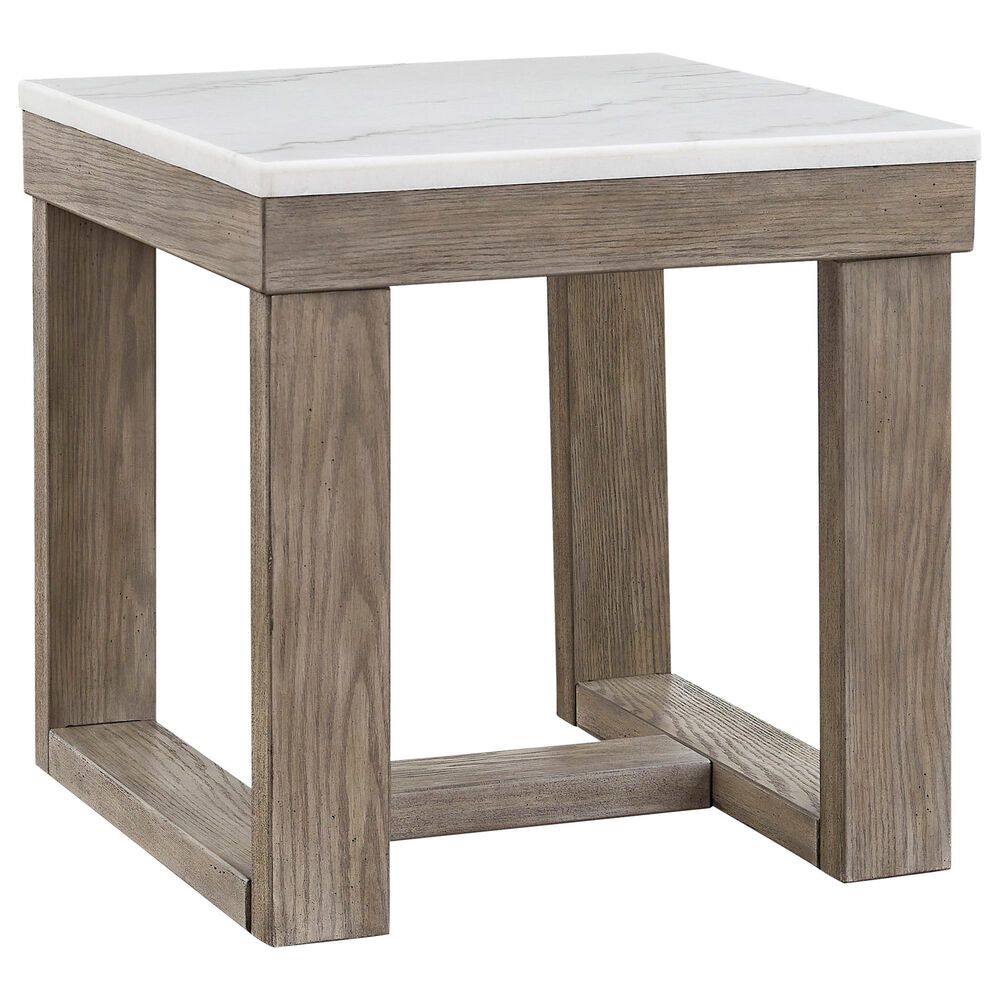 Ashley Loyaska End Table in Grayish Brown and Ivory, , large