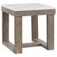 Ashley Loyaska End Table in Grayish Brown and Ivory, , large