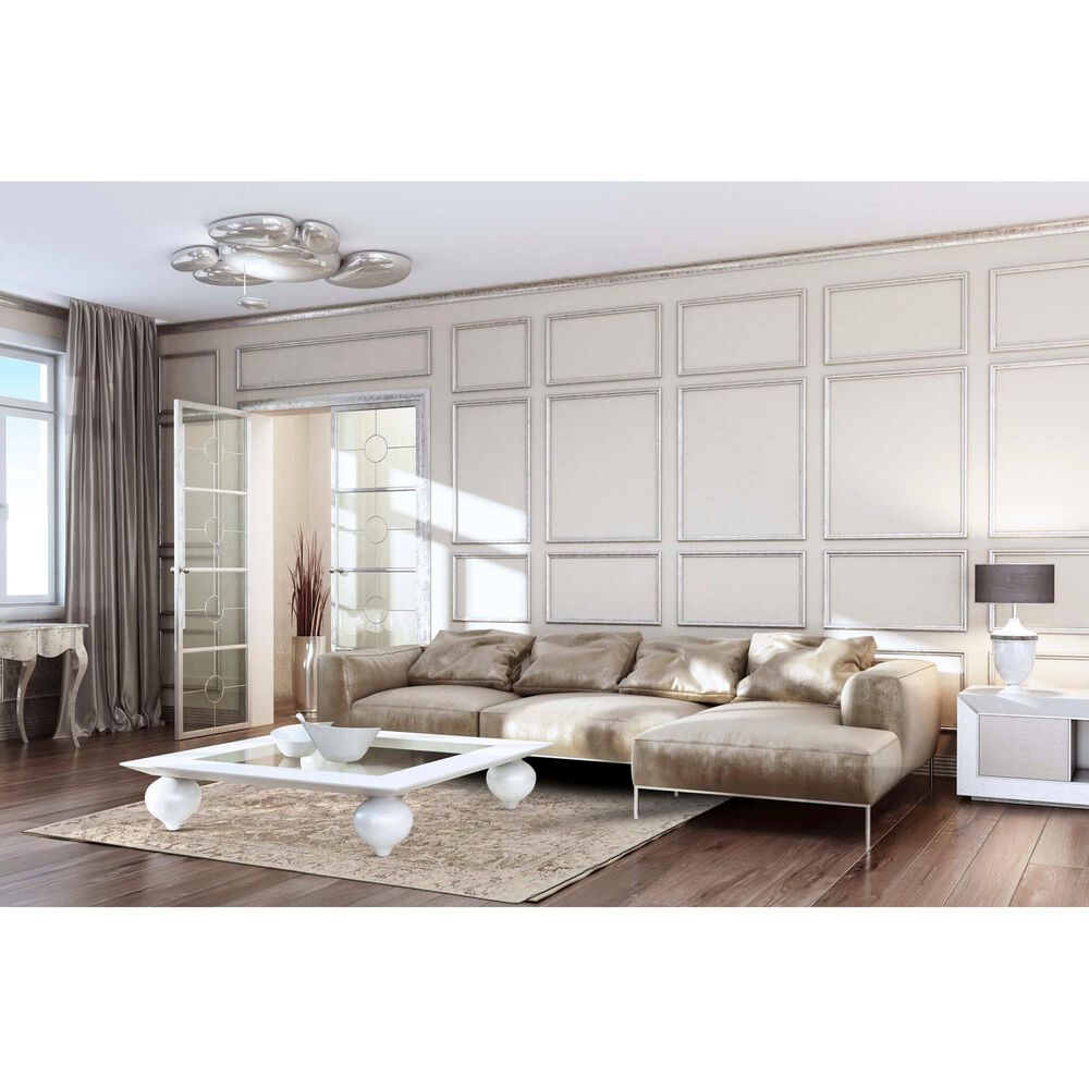 Feizy Reagan 5&#39; x 8&#39; Beige Area Rug, , large