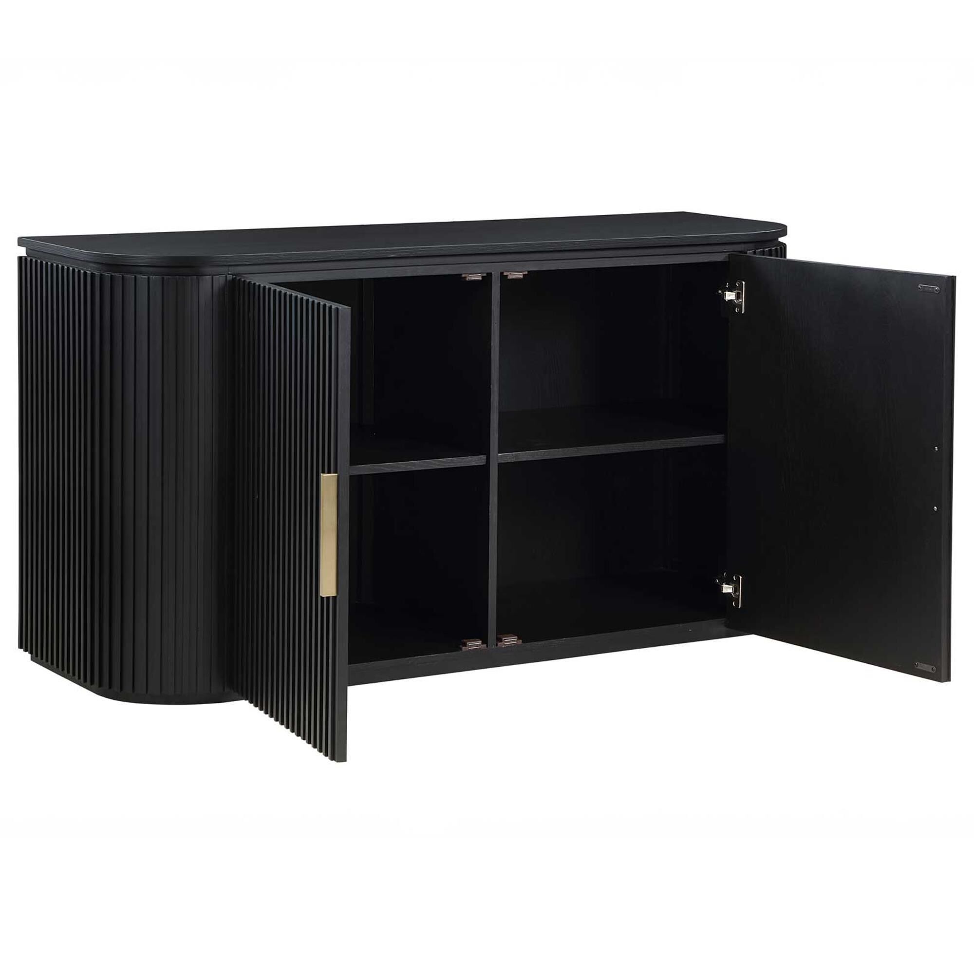 Steve Silver Colvin 2-Door Server in Black