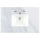 James Martin Vanities Lorelai 36" Single Vanity in Bright White with 3 cm Carrara White Marble Top, , large