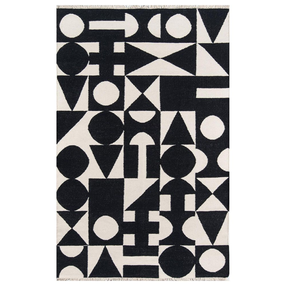 Momeni Topanga 2" x 3" Black Area Rug, , large