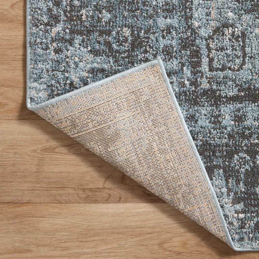 Loloi II Odette 2&#39;7&quot; x 12&#39; Sky and Charcoal Runner, , large