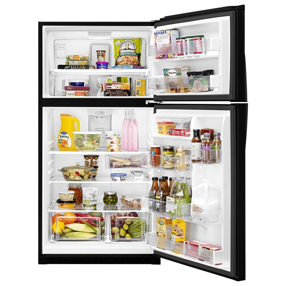 Whirlpool 21 Cu. Ft. 33&quot; Wide Top-Freezer Refrigerator with LED Interior Lighting, , large
