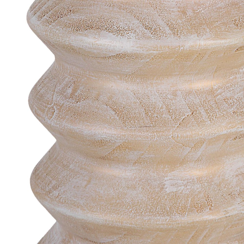 Uttermost Uplift Table Lamp in Bleached Wood and Nickel Plated, , large