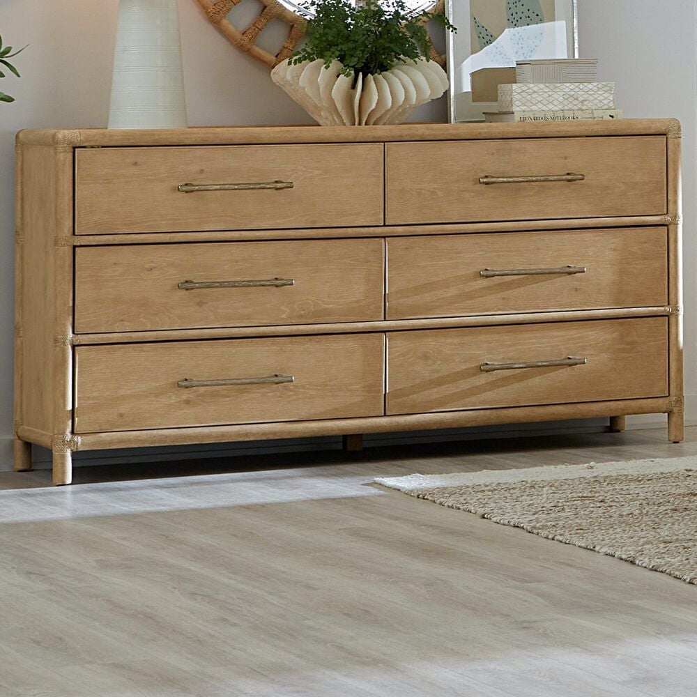 Hooker Furniture Retreat 6-Drawer Dresser in Dune, , large