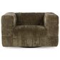 Classic Home Afeela Upholstered Swivel Chair in Fern Green, , large
