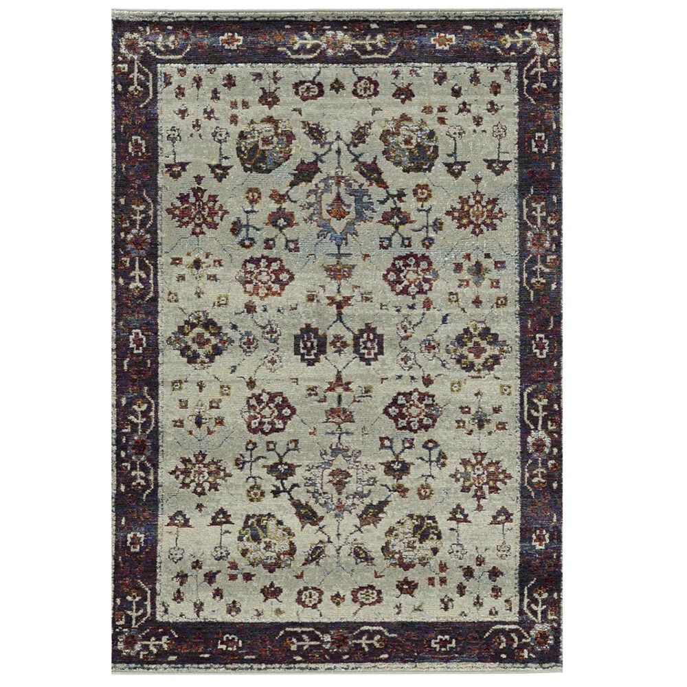 Oriental Weavers Andorra 6842D 10" x 13"2" Stone and Red Area Rug, , large