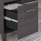 Bush Somerset 60" L-Shaped Desk with Hutch in Storm Gray, , large