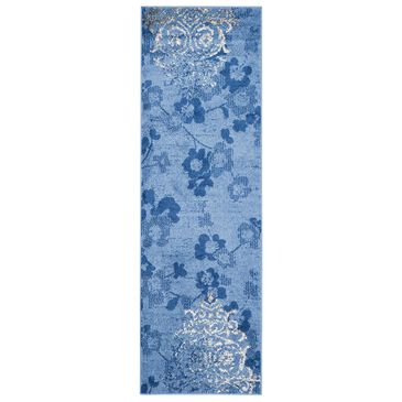 Safavieh Adirondack ADR114F-28 2"6" x 8" Light Blue/Dark Blue Runner, , large