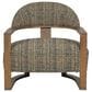 Century Leer Accent Chair in Multicolor and Green, , large