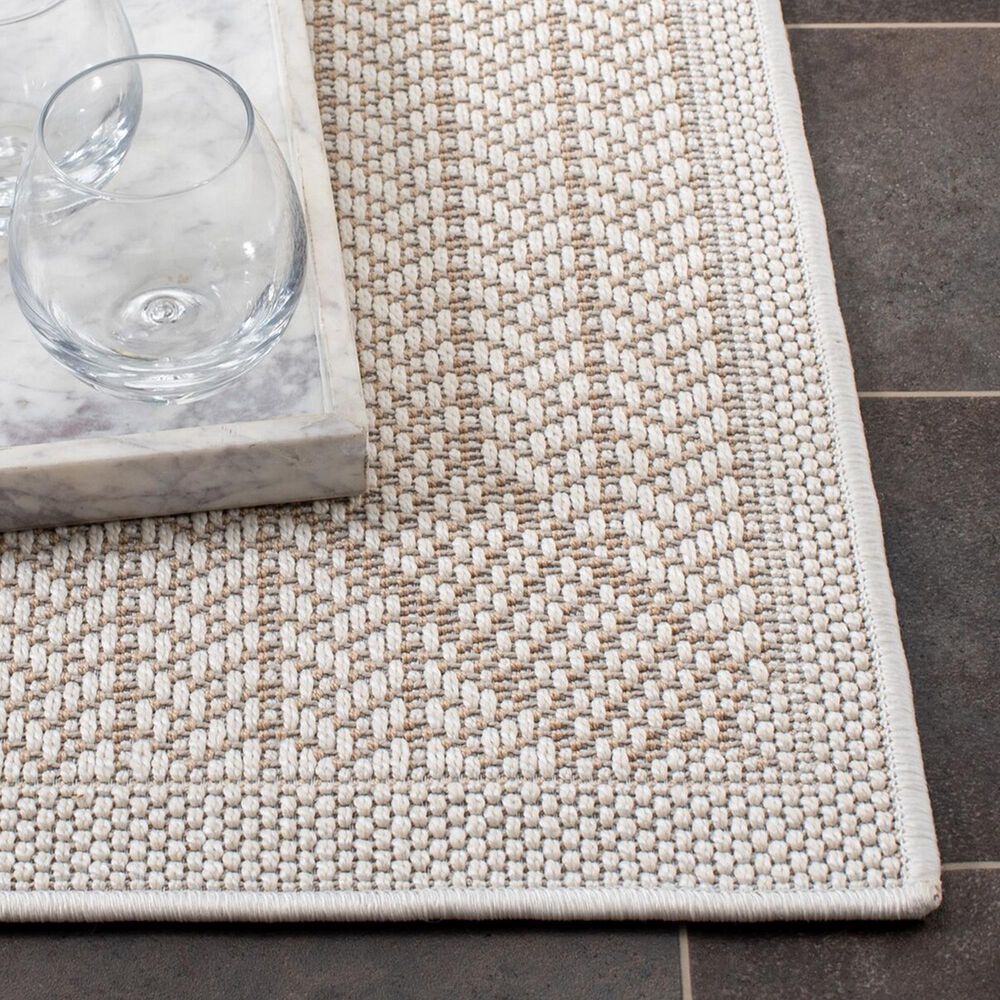 Safavieh Bermuda 2&#39; x 10&#39; Cream and Beige Indoor/Outdoor Performance Runner, , large