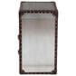 Baxton Studio Calidore 2-Drawer End Table in Silver, , large