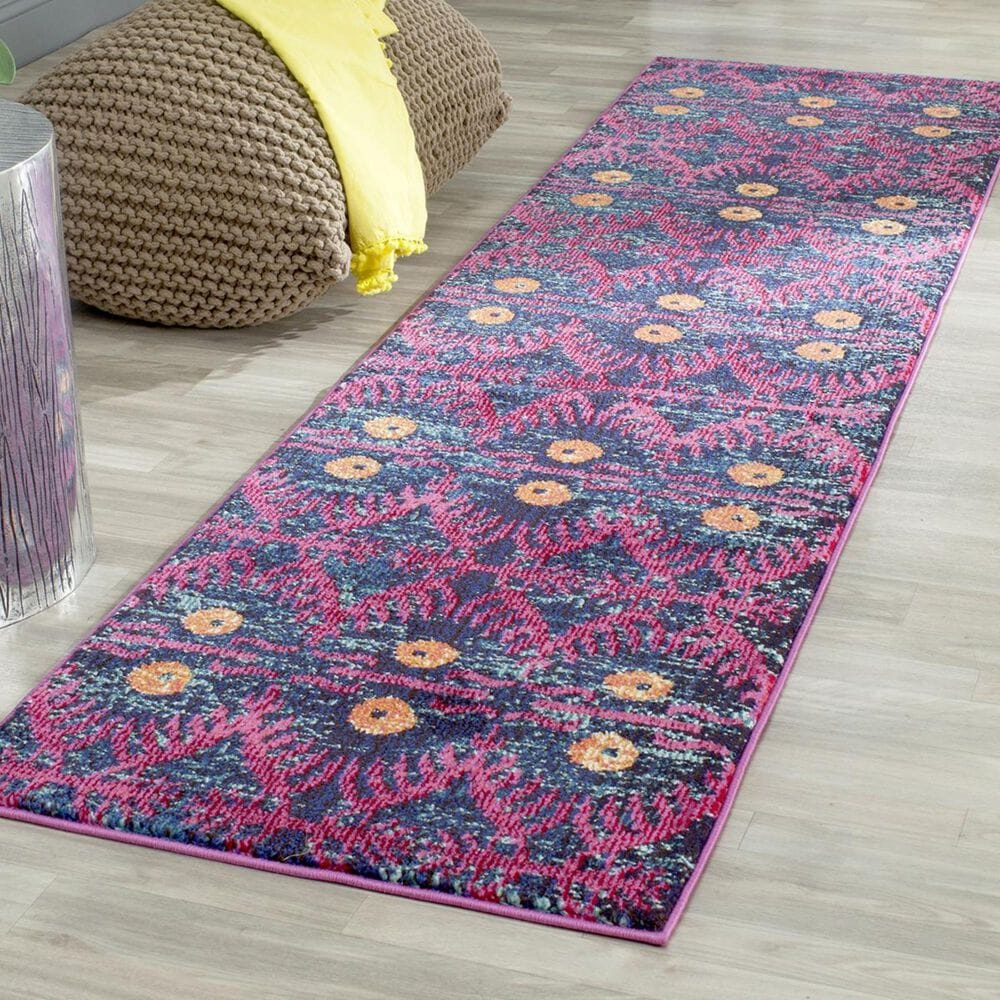 Safavieh Monaco MNC213D-210 2"2" x 10" Pink/Multi Runner, , large