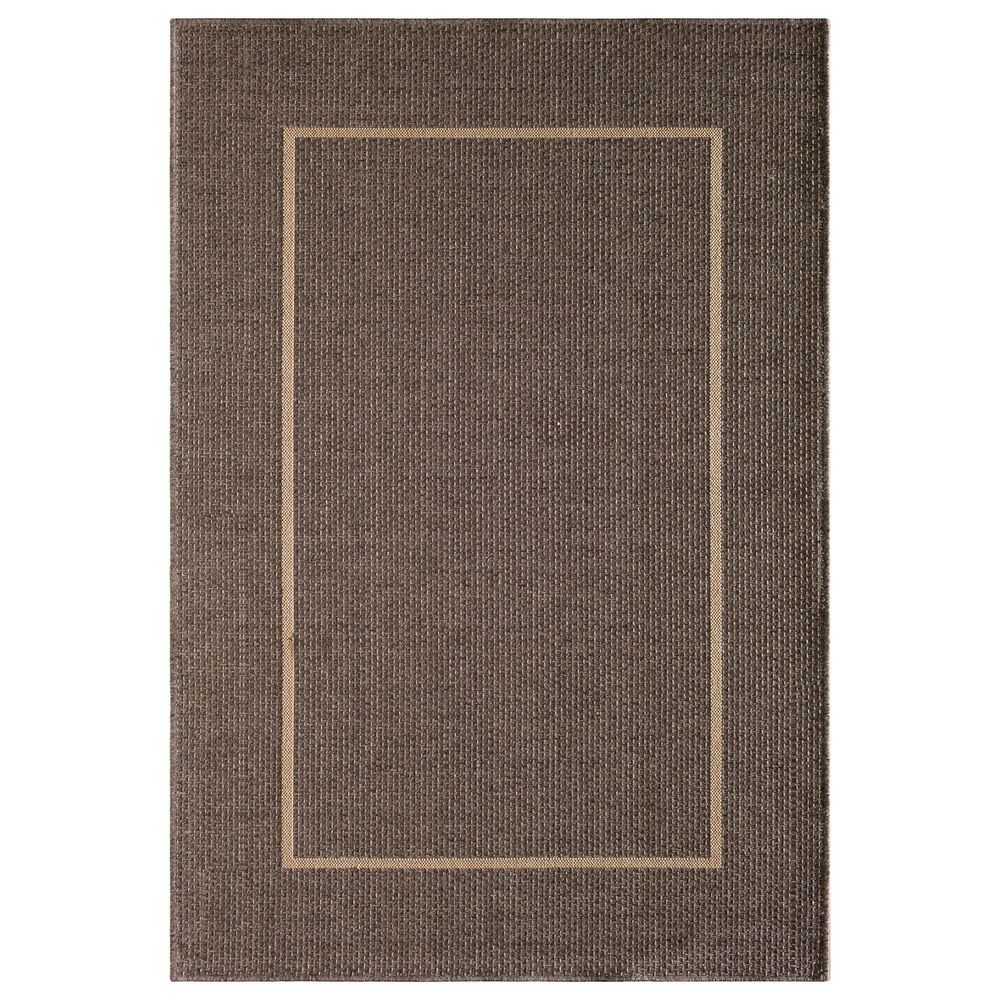 Central Oriental Santorini Long Floats 5"3" x 7"7" Pebble and Natural Area Rug, , large