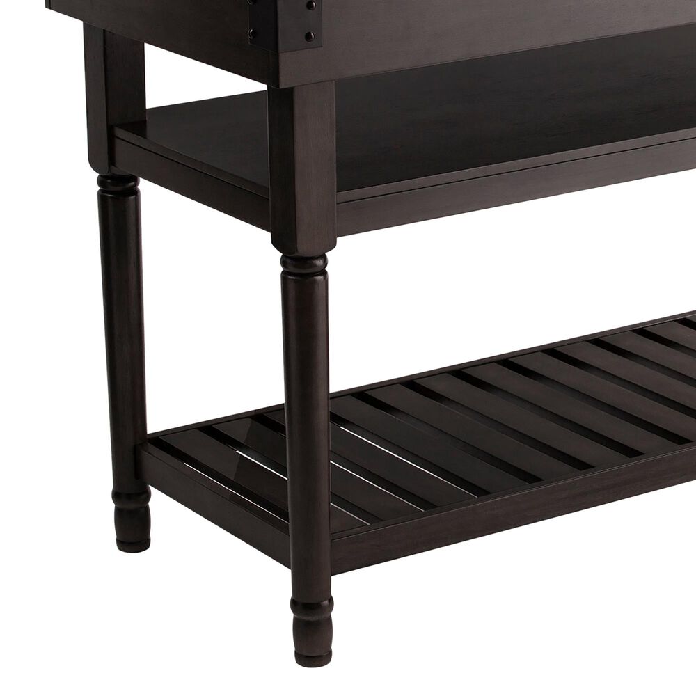 Southern Enterprises Waysmere Kitchen Island in Smoked Ash and Natural, , large